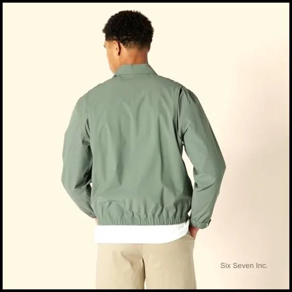 Men's Relaxed Fit Lightweight Stretch Zip Up Bomber Jacket Windbreaker